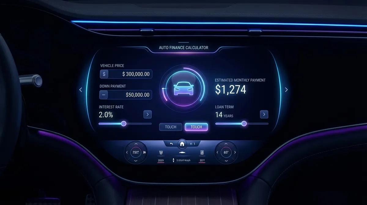Auto Finance Calculator Interface