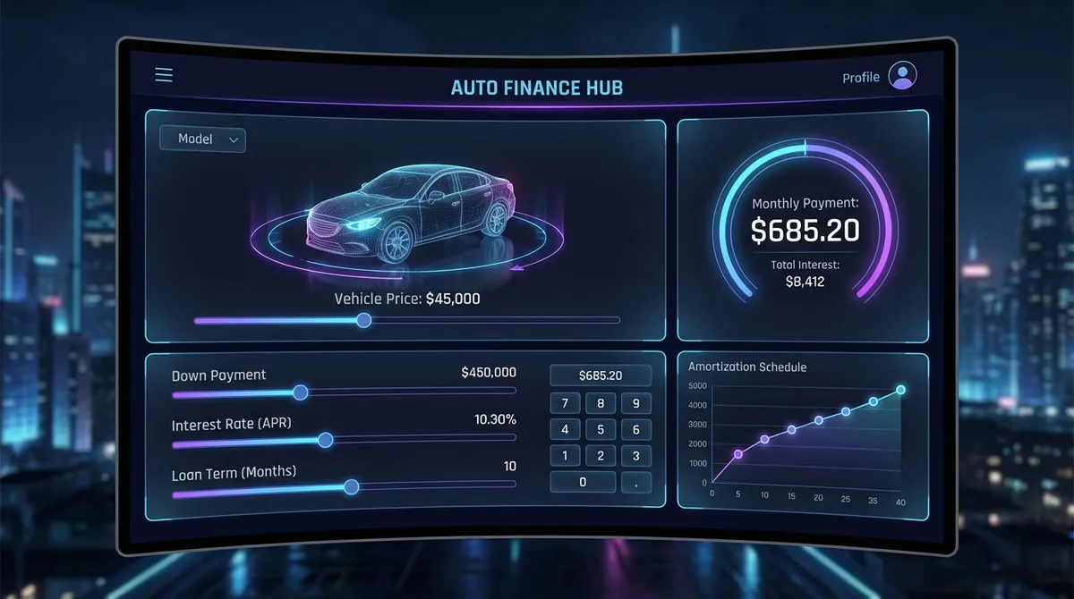 Auto Interest Calculator Interface