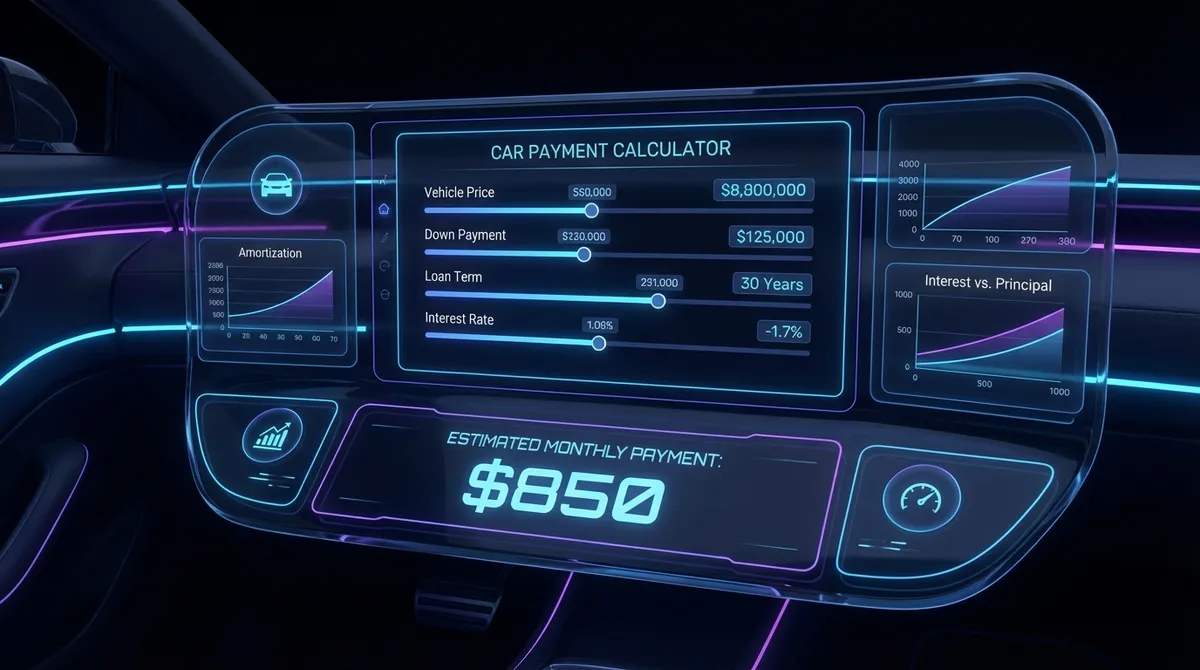 Car Payment Calculator Interface