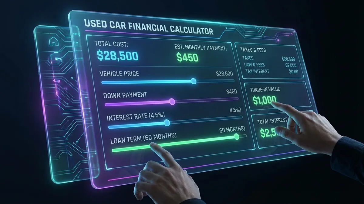 Used Car Calculator Interface