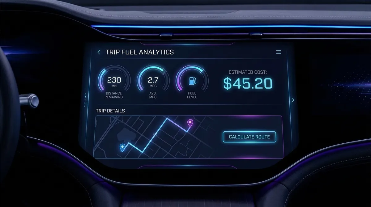 Gas Calculator Trip Interface