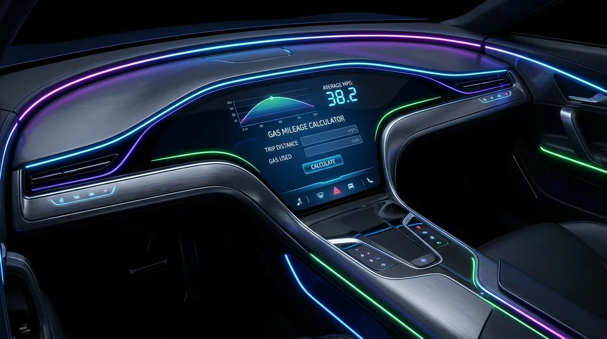 Gas Mileage Calculator Interface