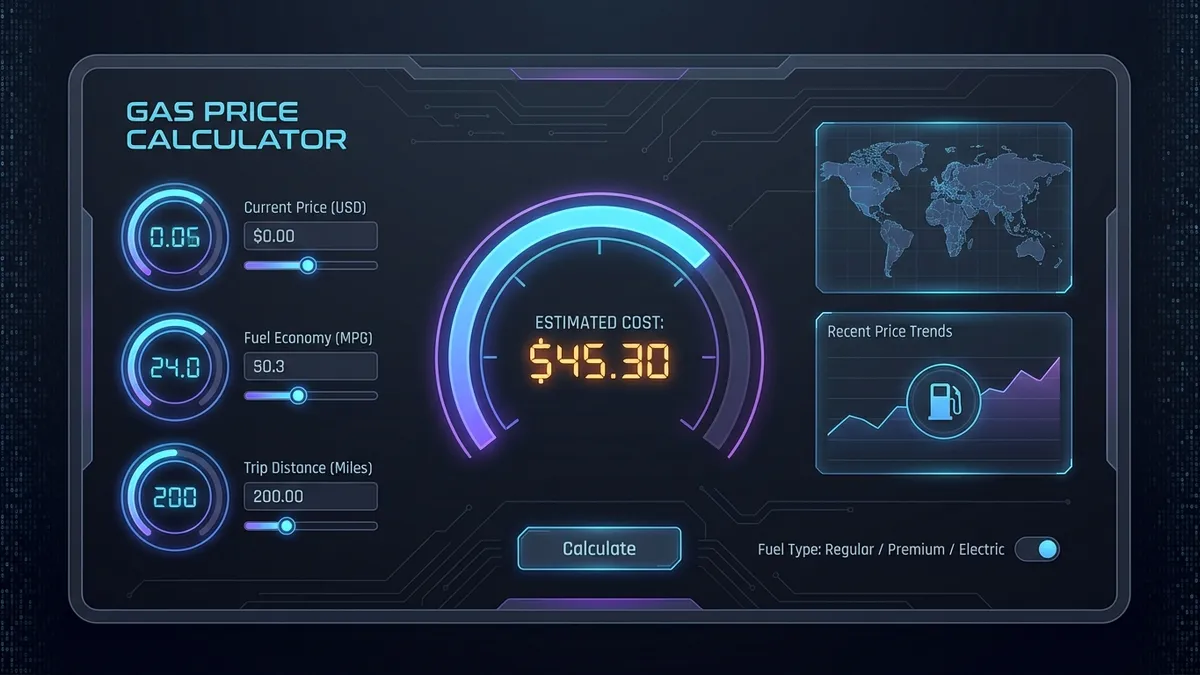 Gas Price Calculator Interface