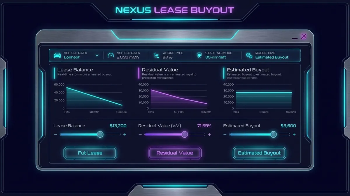 Lease Buyout Calculator interface comparing buyout vs return costs
