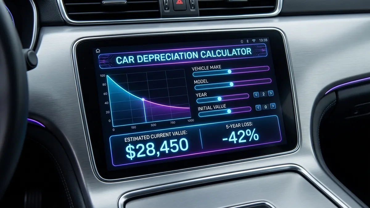 Car Depreciation Calculator Interface
