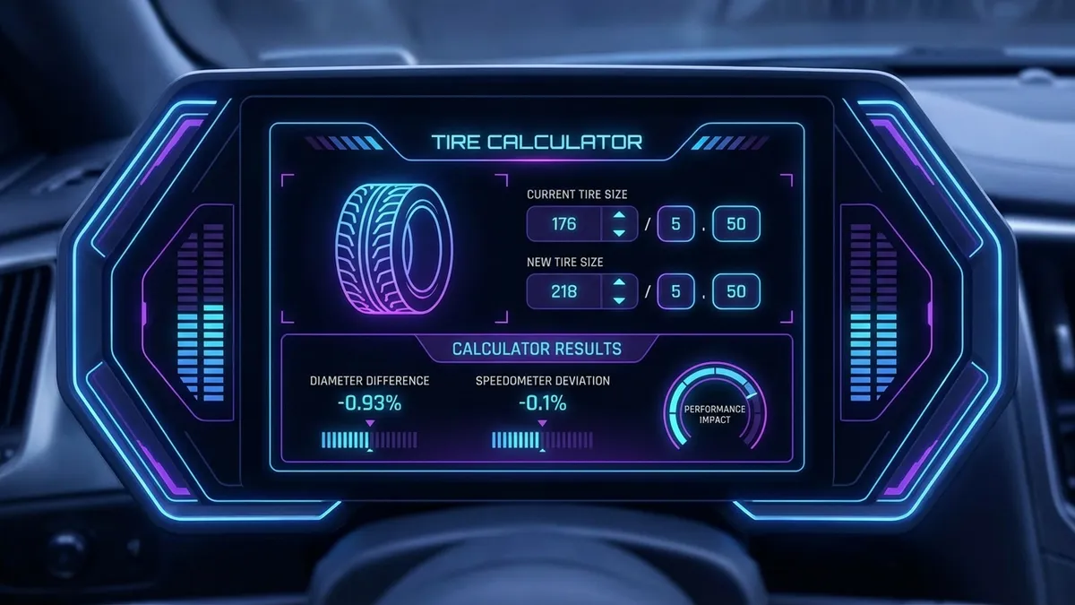 Tire Calculator Interface